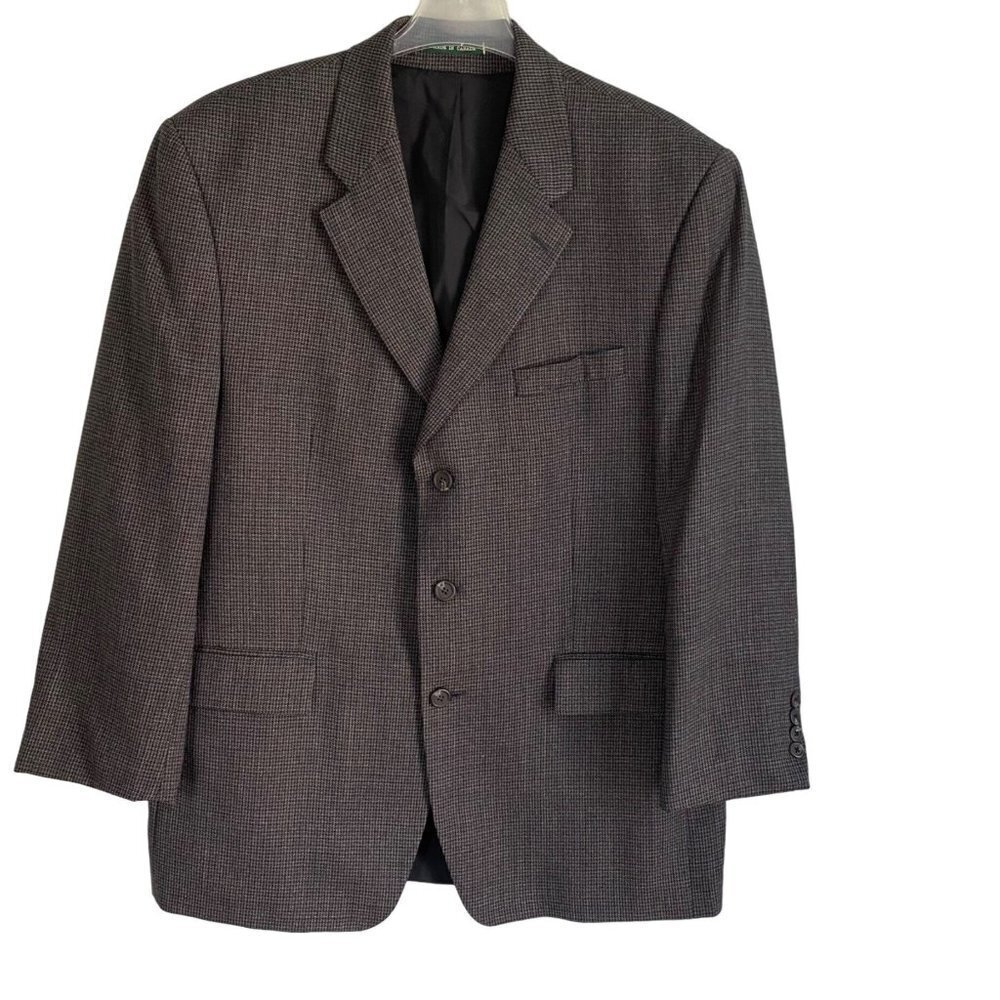 Ralph Lauren 3 Button Wool Sport Coat Jacket Blazer 44R